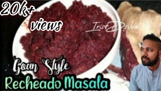 Goan Recheado Masala Recipe How to make Recheado Masala  Chef Irist [upl. by Igal]