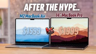 M2 MacBook Air vs 14” MacBook Pro The Truth after 1 Month [upl. by Roberts]