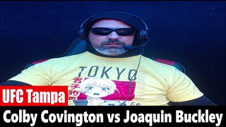 UFC Tampa Colby Covington vs Joaquin Buckley PREDICTION [upl. by Lohrman119]