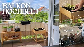 Wir bauen ein Balkon Hochbeet  Einfacher IKEA DIY Hack  Balkon Makeover [upl. by Ware]