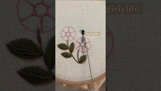 Beautiful Petal Stitch ❤️ diyembroidery handembroidery handmade embroiderythread [upl. by Sualocin]