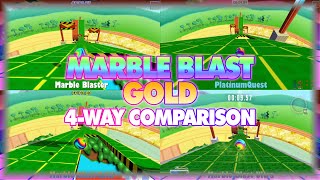 Marble Blast Gold vs Platinum vs Ultra 4Way Comparison [upl. by Etnaik548]