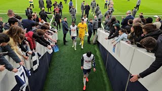 FULLTIME Tottenham 11 Fulham Ange Postecoglou and The Spurs Players After The Game [upl. by Edana867]