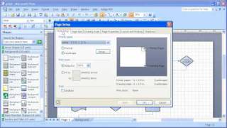 12 Microsoft Visio 2007 Exploring Interface and Using Page Setup [upl. by Jeana]