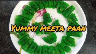 sweet beedameeta paanpalkova recipesweet recipe in tamilhome made meeta paan sweet paan at home [upl. by Fina]