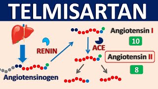 Telmisartan  Mechanism side effects precautions amp uses [upl. by Ardnasyl]