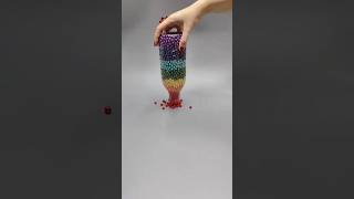 Amazing Colorful Pearls in a Bottle ASMR REVERSE 🤩 reversevideo marblemagic funny marbler [upl. by Hueston965]