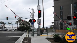 La Palma Ave Railroad Crossing Olive Sub Anaheim CA [upl. by Nnylkoorb]