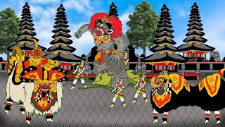 PENTAS BARONGAN BALI KEREN  animasi budaya [upl. by Ymereg]