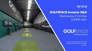 GolfSpace Investor QampA [upl. by Nesrac]