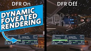 Pimax CRYSTAL Dynamic Foveated Rendering test in Elite Dangerous [upl. by Evangelin]