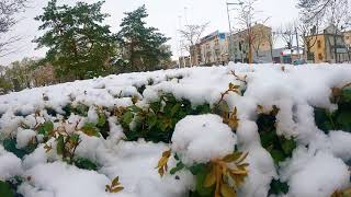 🇨🇵 Spectacular France Featuring Snowfall Winter 2021 Clermont Ferrand [upl. by Urbanna881]