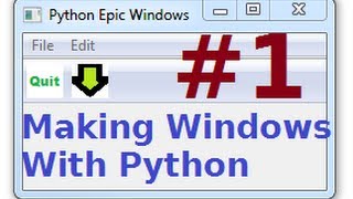 wxPython Tutorials 1 Making Windows GUIs with Python  Installing  1st window [upl. by Nnairb]