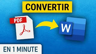 Comment convertir un PDF en Word [upl. by Aneeg751]