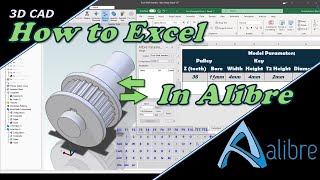 Increase productivity Excel to Alibre integration  Atom 3D included [upl. by Pamela]