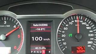 Audi A6 4F Avant 27TDI 180hp V6 TDI multitronic 0100 kmh 60120kmh 060 mph acceleration [upl. by Haron]