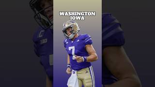 Washington Huskies vs Iowa Hawkeyes The Rarest of CFB Matchups 👀 BigTen Shorts [upl. by Enawtna319]