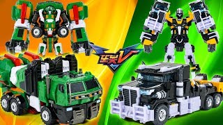 Tobot V Integration Million Push BigTrail Power Attacker Troll Truck Vehicle Transformers Robot Toys [upl. by Dupre]