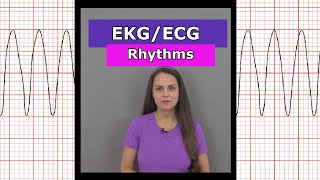 ECG EKG Heart Rhythms Nursing shorts afib vtach bradycardia sinus rhythm aflutter [upl. by Chilson]