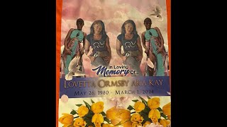 Lovetta quotKayquot Ormsby Home Going Service [upl. by Trescott]