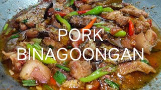 PORK BINAGOONGAN  BINAGOONGANG BABOY [upl. by Brout]