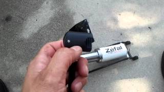 Zefal Big Foot dual valve WalMart pump instruction [upl. by Ail585]