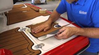 Installing a SeaDek pad on a Monterey 214 SS [upl. by Sands]