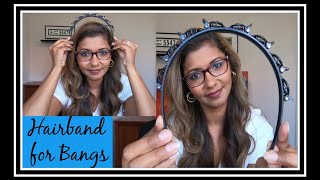 Double bangs Hairstyle Hairpin Headband  First Impressions amp Review [upl. by Dleifniw154]