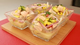 Ceviche de salmón [upl. by Aneloj]