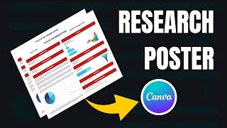 How to Create a Research Poster using Canva  STEPBYSTEP GUIDE TEMPLATE INCLUDED [upl. by Sebbie]