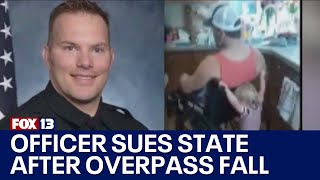 Bellevue WA officer sues state after overpass fall [upl. by Adoh]