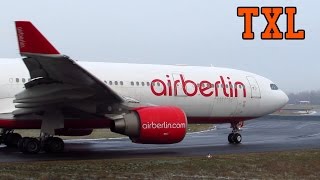 BUSY WINTER DAY Close Up Planespotting at Berlin Tegel Airport TXL Full HD [upl. by Artined504]