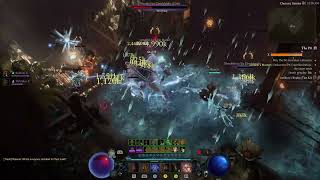 Diablo 4 Season 6 Pure Blizzard Sorc Cold DoT No Glacial Pit Push [upl. by Carolin]