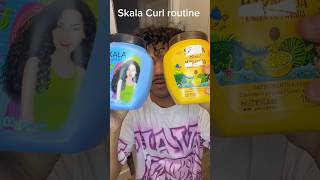 Curly Hair Routine using Skala😮‍💨🔥 skala curls curluhair curlyhairroutine selfcare [upl. by Leirbaj]