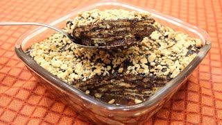 PAVÊ DE CHOCOLATE SOBREMESA COM 3 INGREDIENTESA MAIS RÁPIDA QUE EXISTESUPER FÁCILIsamara Amâncio [upl. by Aidiruy]