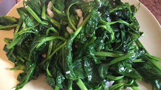 How to Cook StirFried Pea Shoots with Garlic in Under 5 Min  Easy Chinese Recipe [upl. by Purity395]