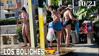 LOS BOLICHES FUENGIROLA MALAGA SPAIN BEACH WALK OCTOBER 2021 Latest Beach Walk In Spain 2021 4K [upl. by Enawyd]