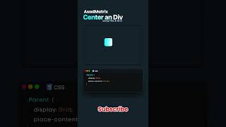 learn how to center a div shorts [upl. by Steiner683]