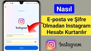 Instagram Hesabınızı Eposta Şifresi Olmadan Nasıl Kurtarırsınız  Instagram Hesap Kurtarma [upl. by Asoral238]