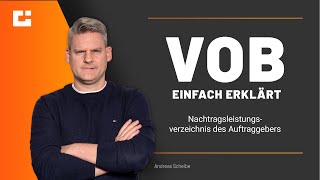 VOB einfach erklärt Nachträge vom Planer [upl. by Nesral]