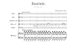 Ludwig Thuille – Sextett for Piano and Woodwind Quintet [upl. by Kciredec441]