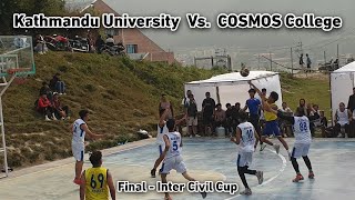 Overtime  Kathmandu University Vs COSMOS College  Final  Mens Basketball [upl. by Tristram]