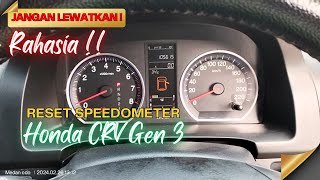 Cara Reset Speedometer Honda CRV [upl. by Garvin]