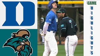 12 DUKE vs 18 Coastal College Baseball Game Full Highlights 2024 [upl. by Davidson104]