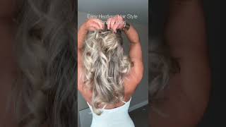 Banana clip easy hairstyle easyhairstyles hairtutorial [upl. by Kleper]