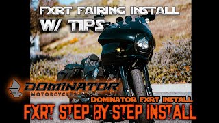 Step by Step FXRT Fairing Install with Tips [upl. by Rosemaria]