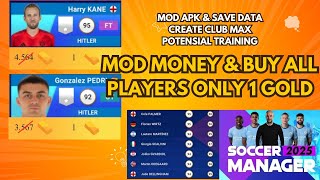 MOD APK SOCCER MANAGER 2025 amp SAVE DATA CREATE CLUB SCOTLAND MAX TRAINING [upl. by Marvella]