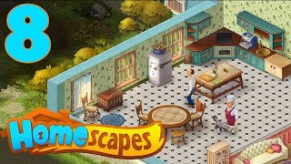 HOMESCAPES STORY WALKTHROUGH  PART 8 GAMEPLAY  OPENING KITCHEN [upl. by Robaina602]