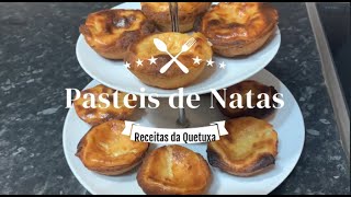 RECEITA FÁCIL E SIMPLES DE PASTÉIS DE NATA  EASY WAY TO BAKE PORTUGUESE CUSTARD TARTS  ENG SUBS [upl. by Isleana404]