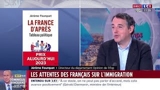 Loi immigration  quotCe qui se joue cest lavenir du quinquennatquot estime Jérôme Fourquet [upl. by Ardnik]